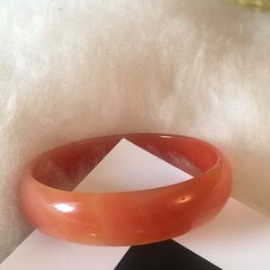 Genunie Orange Jade Bracelet from China